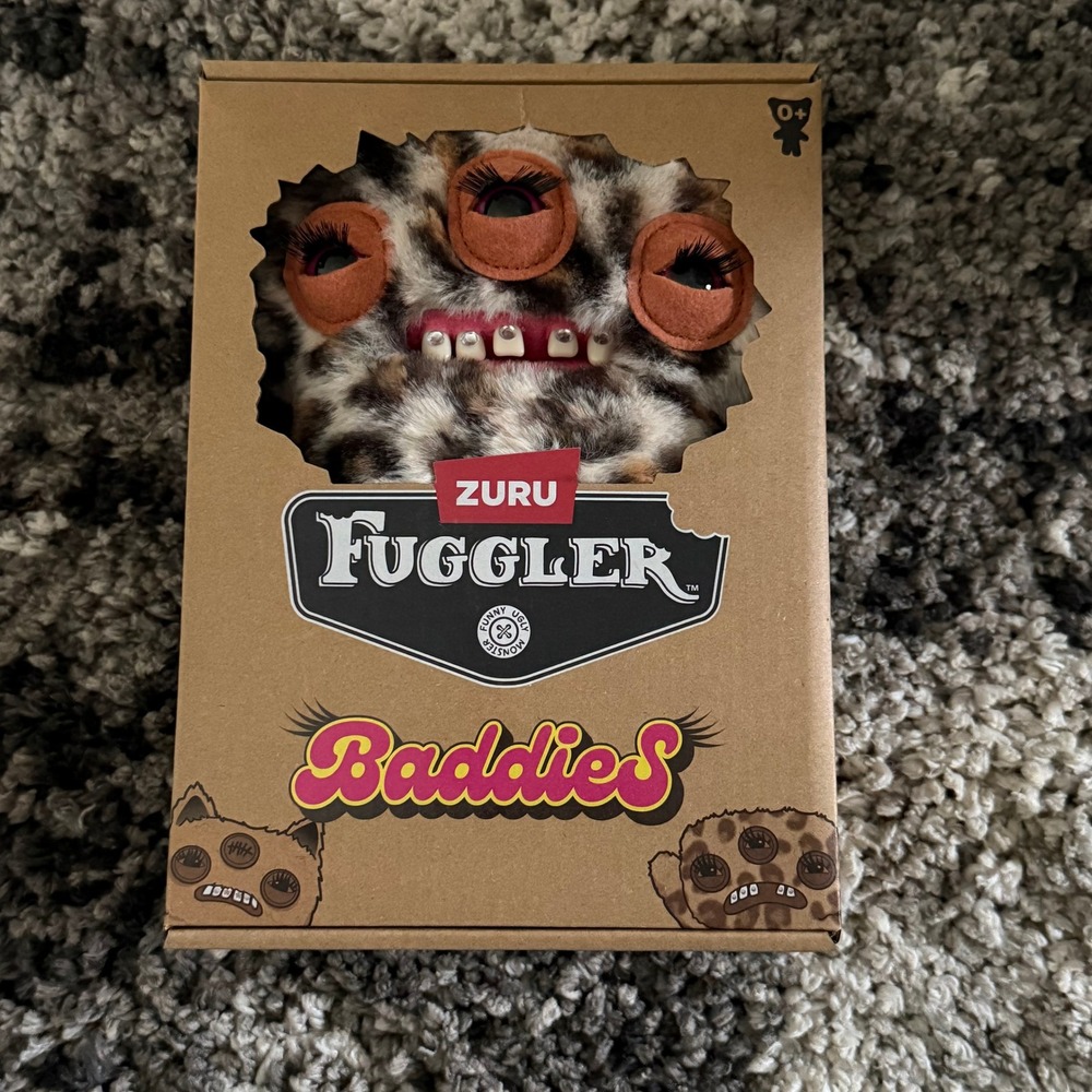 Zuru Fuggler Baddies Leopard Print 3 Eyed Monster Plush Toy HY20260603 New